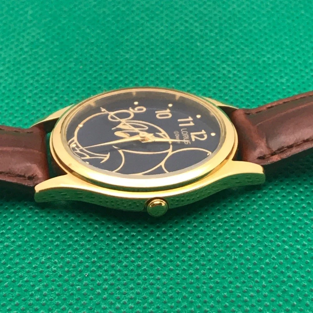 Lorus Disney Mickey Mouse WatchBrown Leather V501-8860